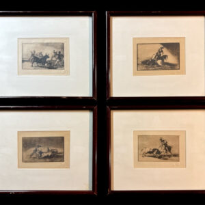 Francisco de Goya y Lucientes (1746-1829) - Grabados 9, 10, 11 y 12 de la Tauromaquia