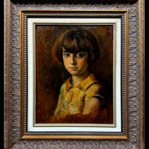 Giacomo Grosso (1860-1938) - Retrato de joven niña
