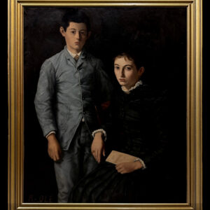 Escuela danesa (c. 1900) - Retrato de madre e hijo