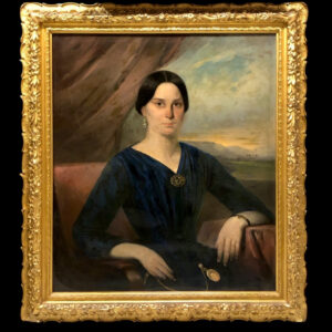 Escuela hispano-cubana (c. 1870) - Retrato de una rica plantadora de tabaco