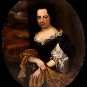 Escuela francesa (c. 1700) - Retrato de una joven cortesana