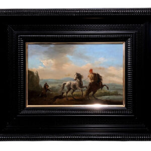 Jan van Huchtenburg (1647-1733) Círculo de - El caballo salvaje