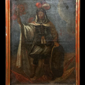 Escuela del Perú (siglo XVIII) - Retrato de Manco Capac, Inca