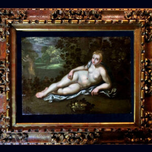 Segunda Escuela de Fontainebleau (c. 1600) - La diosa Diana bajo la Luna