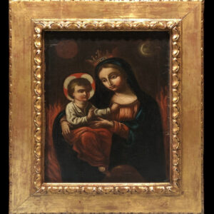 Escuela colonial española (c. 1650) - La Virgen como la Mujer del Apocalipsis