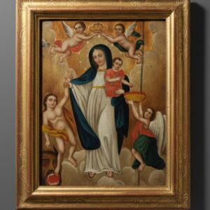 Escuela Virreinal Mexicana (C. 1780) - Nuestra Señora de la Luz de León