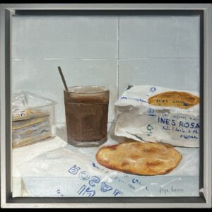 Pepe Baena Nieto (1979) - Naturaleza muerta con vaso de cola y pasteles