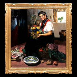 Francisco López-salas (1884-1956) - La criada de la cocina