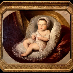Luis Brochetón Y Muguruza (1826-1863) - Retrato de un bebé
