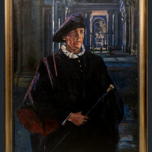 Vico Viganò (1874-1967) - El tenor Francesco Merli como Don Carlo en el vestíbulo de La Scala
