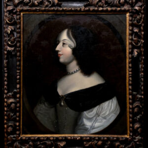 Gerard Van Honthorst (1590-1656) - Retrato de perfil de la princesa Amalia Solms Braunfels