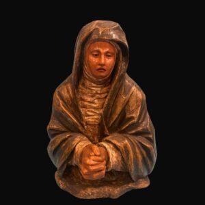 Mater Dolorosa, madera policromada tallada - Escuela andaluza, siglo XVII