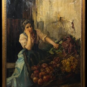 Carlota Fereal Y De Ferrari (c.1880-1965) - La vendedora de frutas