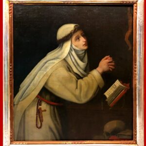 Escuela italiana (siglo XVII) - Santa Clara en oración