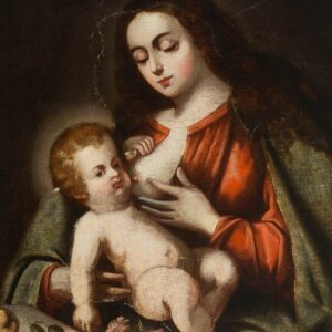 Escuela española o colonial (siglo XVII) - La Virgen de las Ciruelas