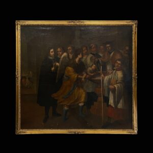 Escuela española (siglo XVIII) - El bautismo de San Francisco de Asís