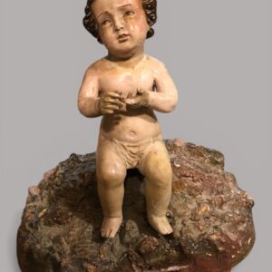 Escuela sevillana (c. 1700) - El Niño Jesús sobre la Piedra Fría