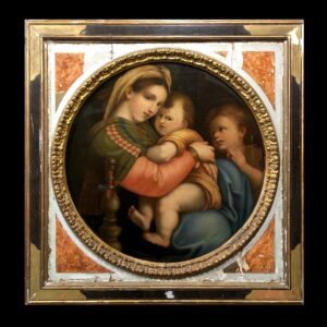 Escuela Europea (siglo XIX) - La Madonna della Seggiola (Según Rafael)