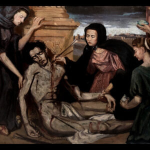 Escuela francesa (finales del siglo XIX) - El rescate del cuerpo de San Sebastián por Santa Irene