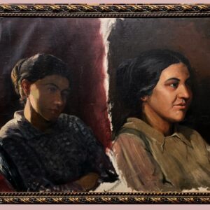 Escuela española (siglo XX) - estudio de "Por dos cabezas de mujer"