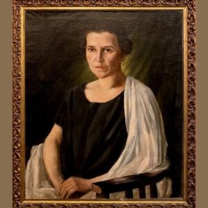 Escuela alemana (años 30) - Retrato de una mujer vestida como una matrona romana