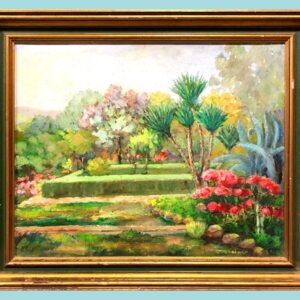 Escuela francesa (años 20) - Jardín mediterráneo