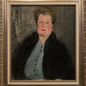 Retrato de una dama expresionista - Escuela alemana, siglo XIX
