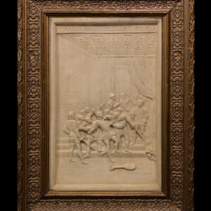 Escuela francesa (siglo XIX) - Relieve La muerte de Coligny en espuma de mar